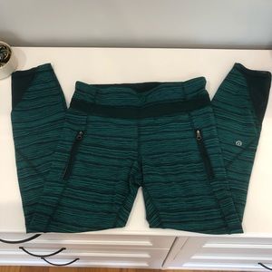 Lululemon green pace rival crop
